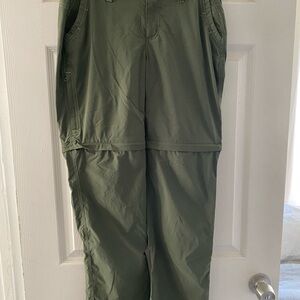 Marmot Women’s Convertible Hiking Pants Size 4 Color Green